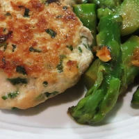 Chicken Burgers with Asian Greens